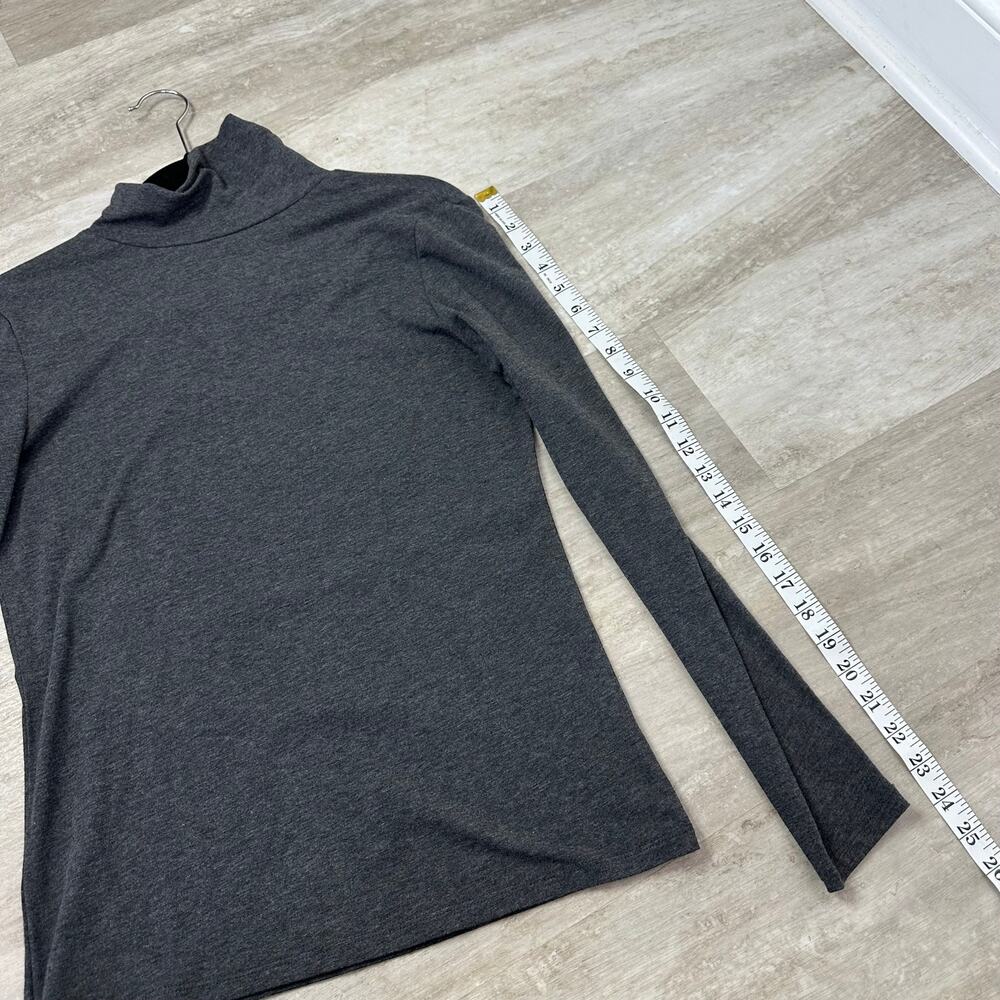 White + Warren Turtleneck in Charcoal Heather Size Small - Picture 8 of 8